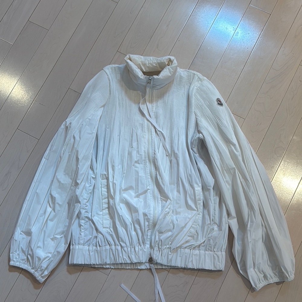 Moncler White Windbreaker Size 4